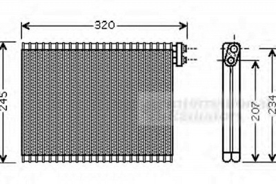 VAN WEZEL 0600v339 -  Испаритель, кондиционер